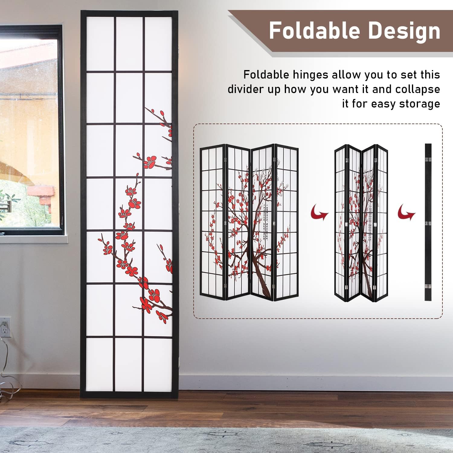 Vouwbare Shoji-kamerverdeler,  - Shoji Screen Divider recensie en prijs